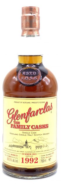 1992 Glenfarclas Single Malt Scotch Whisky 28 Year Old, Family Cask 700ml